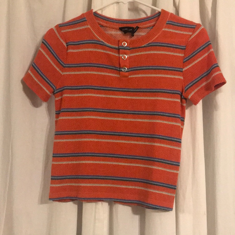 knit multicolor t-shirt